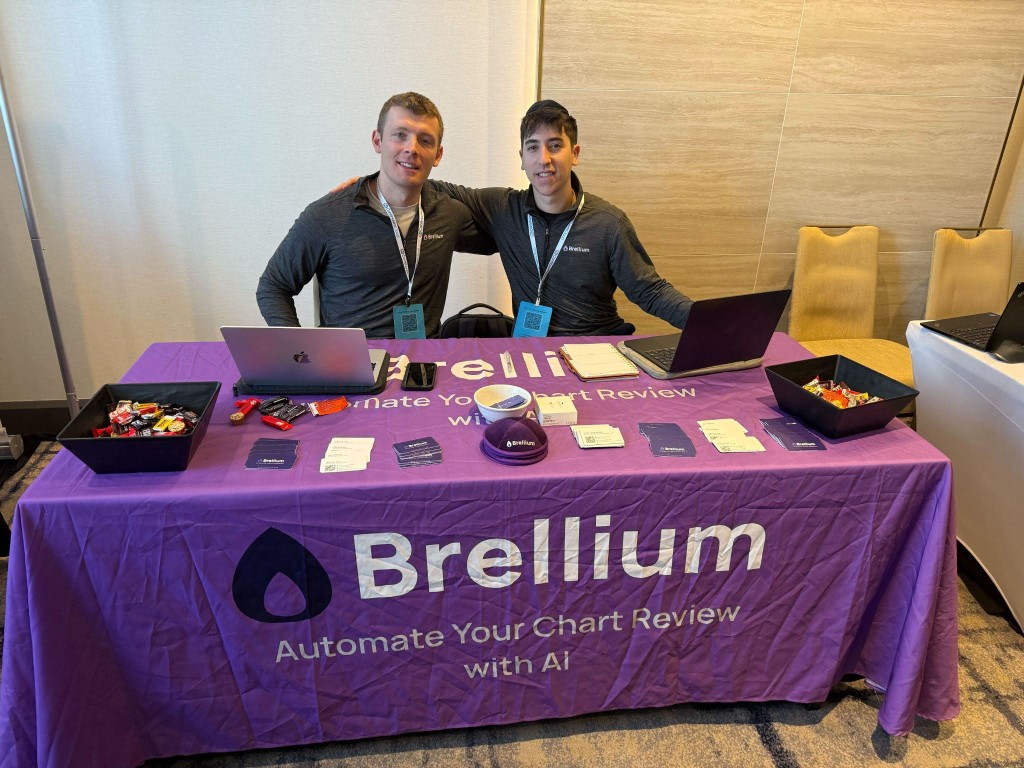 Brellium team at booth